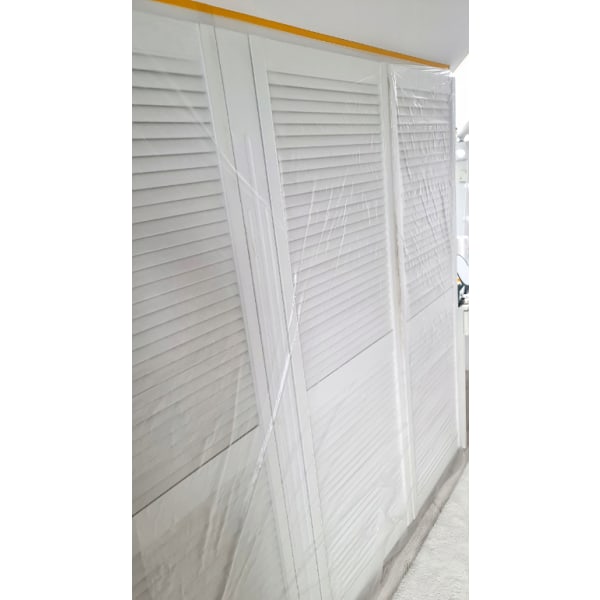 4x Stænksikker Malerfolie Med Washi Gold‑Tejp – Speedy Mask 270cm x 17m 270cm/17m