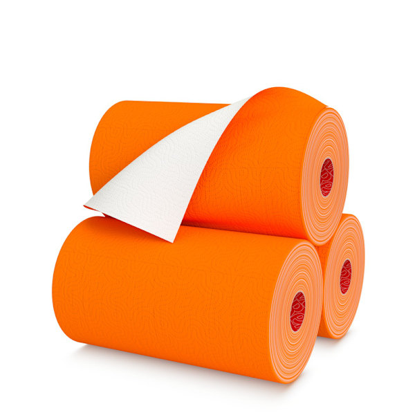 Apelsin Handdukspapper Renova 27.4 M 2-Lager 120 Blad 3 Rullar orange