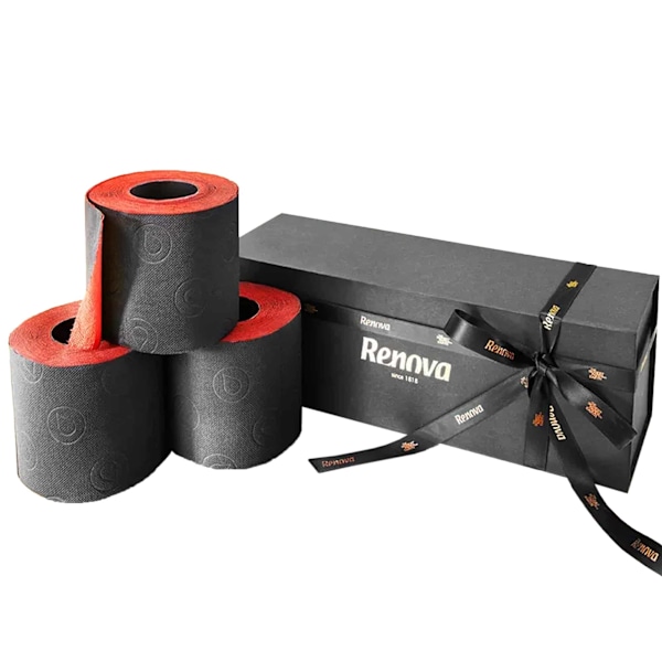 Renova Rouge & Noire Luksuriøst 4-Lags Toalettpapir, 3 Ruller flerfarget 3