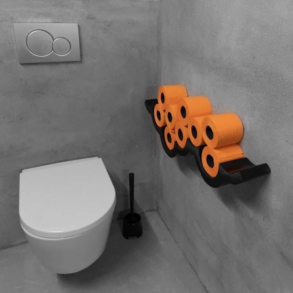 Orange Toalettpapper Renova Doftande 16.1M 3-Lager 140 Ark 6 Rullar orange