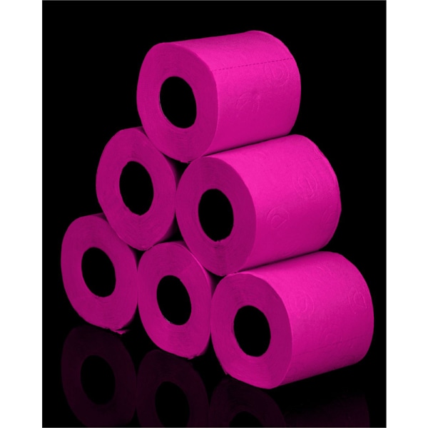 Rosa Toalettpapper Renova Parfymerad 16,1m 3-Lagers 140 Ark 6 Rullar rosa
