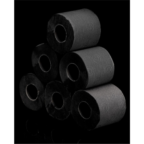 Renova Svart Toalettpapir Parfymert 16.1m 3-Lags 140 Ark 6 Ruller svart