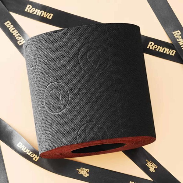 Luxuös Toalettpapper RENOVA Rouge & Noire 4-Warstwy 1 Rulle flerfärgad 1