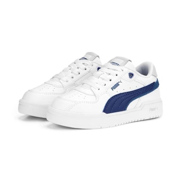 Puma CA Pro Glitch PS lasten tennarit - valkoinen/järvensininen/höyhenenharmaa Hvid/søblå/fjergrå 28