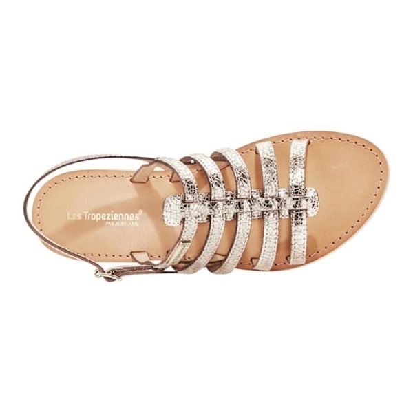 Les Tropeziennes Par M. Belarbi Hikano Gold Craquele Damesandaler - Læder - Rem - Flats Guld revner 38