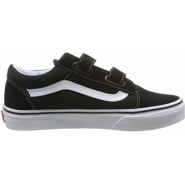 Sneakers - VANS - K OLD SKOOL V VVHE 6BT - Unisex - Hvid - Sort - Ridse - Barn - Tekstil hvid 38