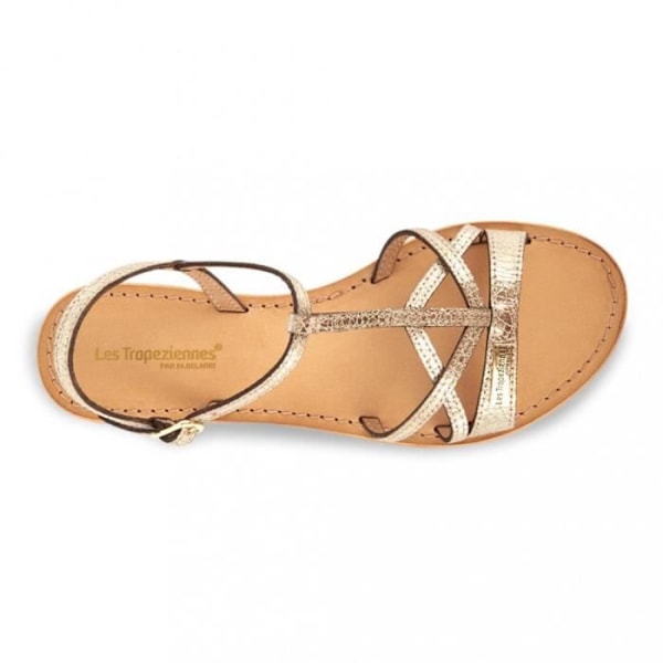 Sandaler LES TROPEZIENNES - Hironela - Damer - Crackle guld - Gul Gul 38