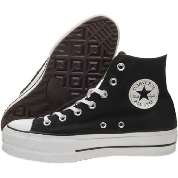 CONVERSE Chuck Taylor All Star Platform Hi Lift naisten tennarit mustat - Plateau - tekstiiliä sort 36