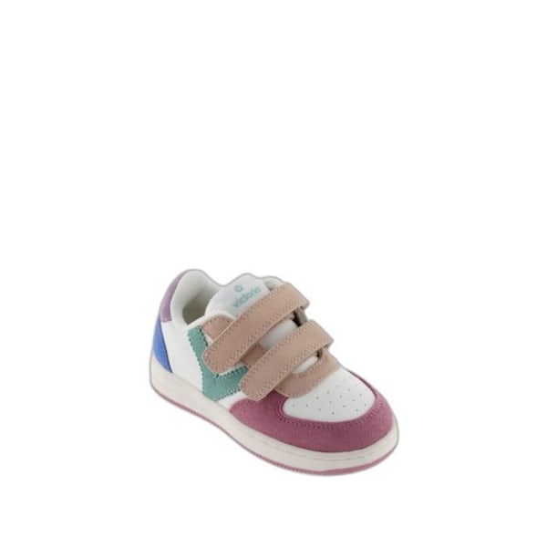 Børnesneakers - VICTORIA - 1124116 - Læder - Blandet - Rosa - Snørebånd - Flade Rose 34