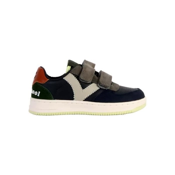 Victoria Lædersneaker - Navy - Barn - Ridse - Flad Marine 27