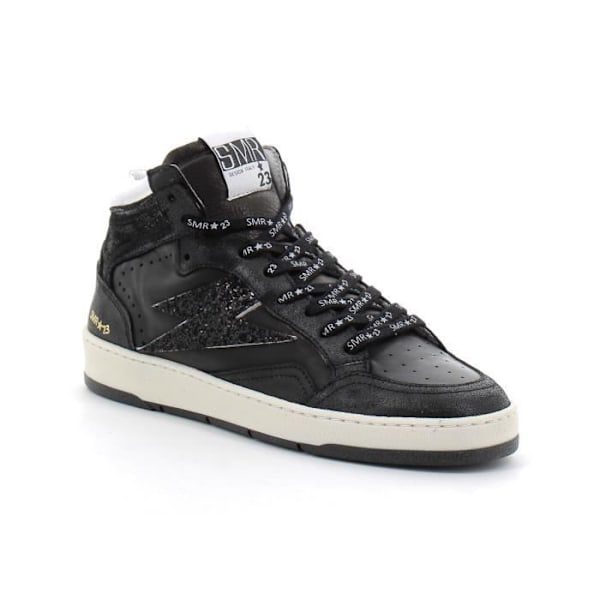 Robin Black mode high top sneaker til voksne - SEMERDJIAN - Læder - Mænd - Snørebånd sort 40