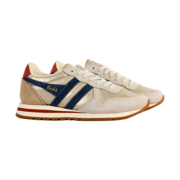 Gola Daytona Blaze Læder Sneaker - Guld/Blæk/Orange - Kvinder - Snørebånd - Flade Guld/blæk/orange 38