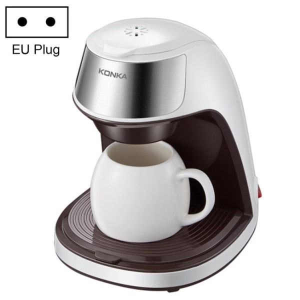 KONKA KCF-CS2 Hemmakontor Liten bärbar droppkaffemaskin，EU-kontakt (Vit)