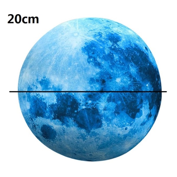 3 ST AFG33003 Heminredning Luminous Stars Moon PVC-klistermärken, specifikation: Blue Moon 20cm