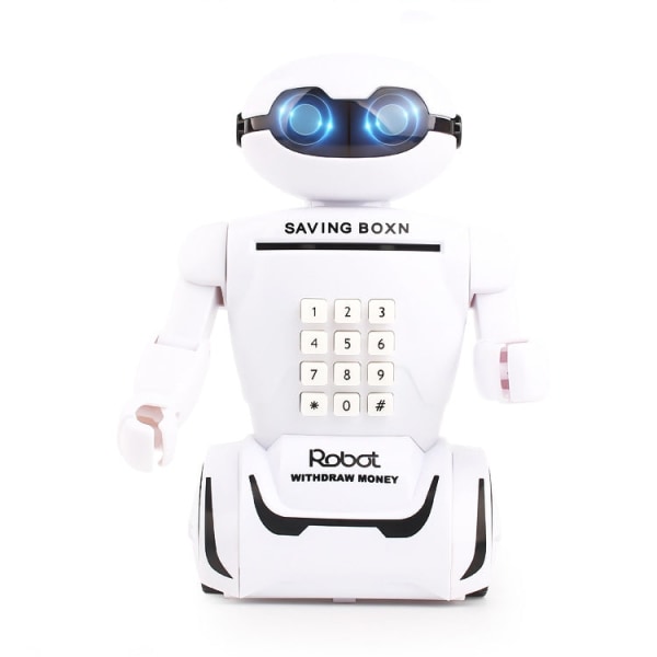 Multifunktionsrobot Spargris Skrivbordslampa Kod Sparbössa för barn