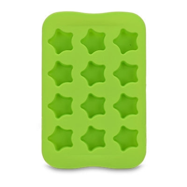 Form Kreativ geometriformad iskub Tårtdekoration Form, Form:Stjärna(grön)