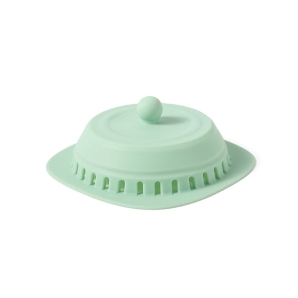 Cover av silikon för köks- och badrumsavloppspress Cover (ljusgrönt)