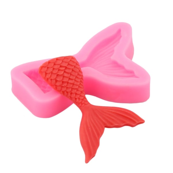 Mini Mermaid Tail flytande form Form, specifikation: liten (rosa) 15-95