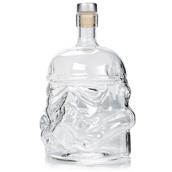 Glasflaska Vinkruka Karaff Transparent Crystal Vodka Flagon Present, Kapacitet: 650ml