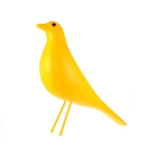 Hartshantverk Fågelfigur Kontorsprydnader Heminredningstillbehör (gul)
