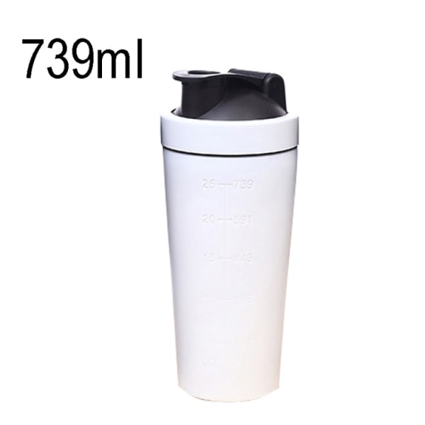 739 ml (25 oz) Healthy Sports Cup rostfritt stål Proteinpulver Classic Shaker Flaska Ersättning Milkshake Cup