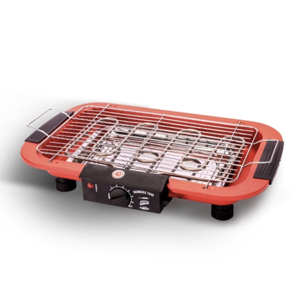 1800W elektrisk grill hemmagrill, EU-kontakt (röd)