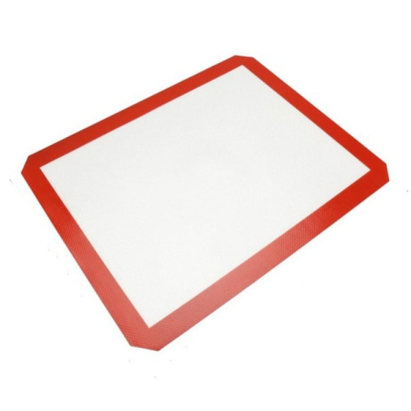 Platina glasfiber silikon bakverk kaka kaka bakmatta pad ark knådningsmatta, storlek: 40x30 cm