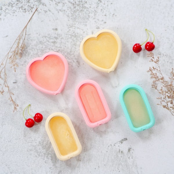 3 i 1 sommar silikon Popsicle Form Glass Form diy mold Set(vattenmelonform)