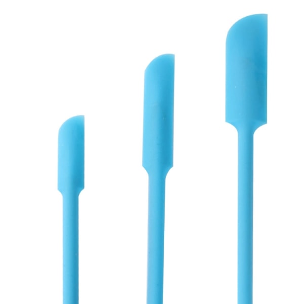 3 i 1 Silikon Skönhetsspatel Sås Applikator Cream Spatel Set(blå)