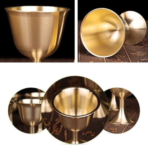 Bar Cocktail Whiskey Pure Copper Goblet, Standardstorlekar: Liten (kopparfärgad kartongpaket)