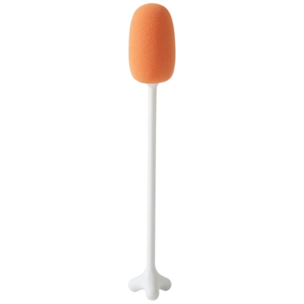 Långt skaft vertikal koppborste baby svamprengöringsborste, längd: 29 cm (vit)