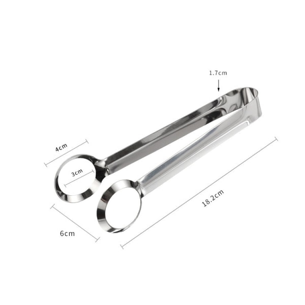 2 ST Multifunktionell pincett i rostfritt stål Äggtång Köksmaterial