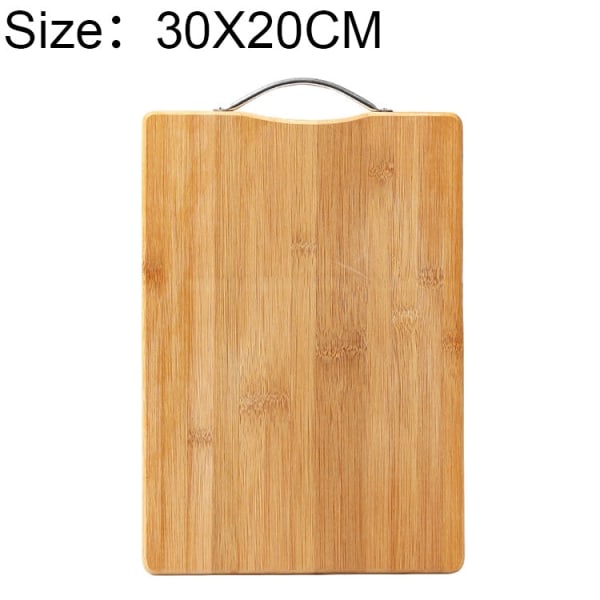 Kök Rektangulär skärbräda i bambu förtjockning, storlek: 30 cm x 20 cm