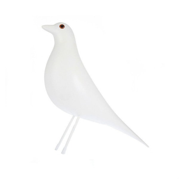 Harts hantverk Fågelfigur Kontorsprydnader Heminredningstillbehör (Vit)