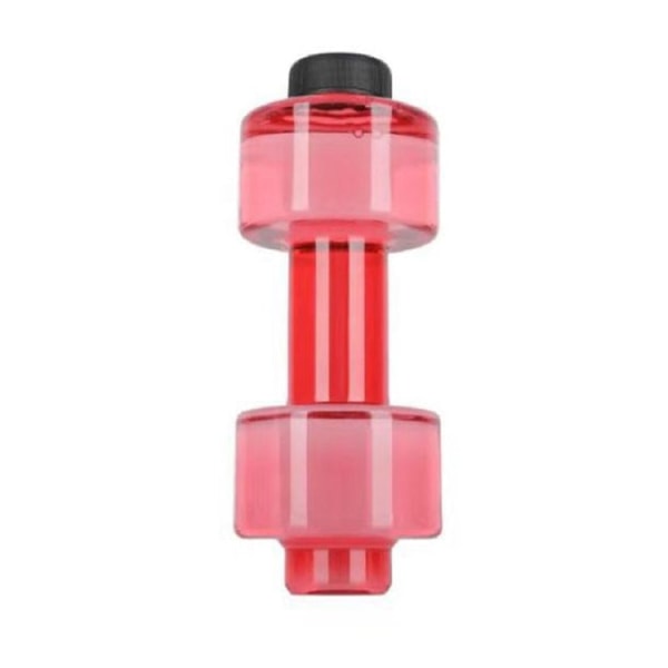 Bärbar Home Fitness Hantel vattenflaska, kapacitet: 2600ml (röd)