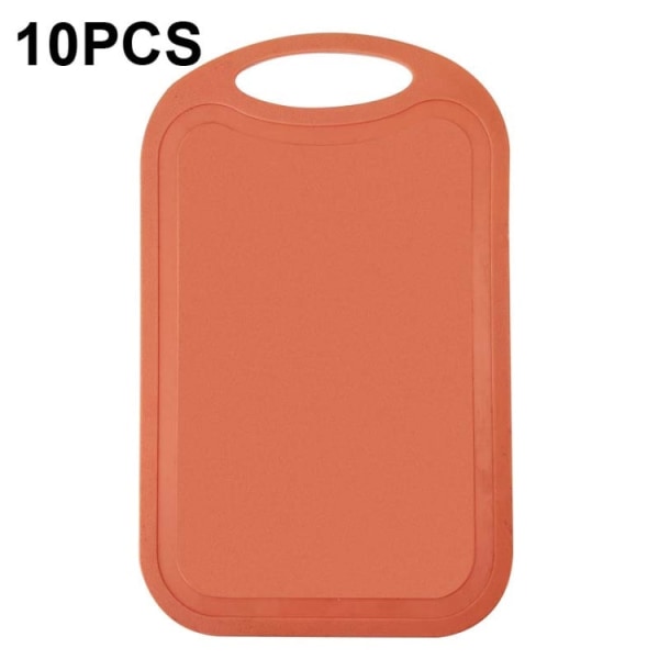 10 st Plast Anti-Slip Köksskärbräda (Nr. 1 Orange)