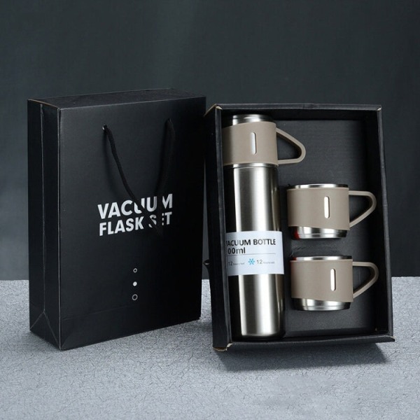 500 ml 304 termoskopp i rostfritt stål Bärbar Business Tea Cup, Spec.: Set(silver)