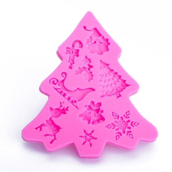 Christmas Tree Fondant Form Kaka Choklad Kex Dekoration Verktyg