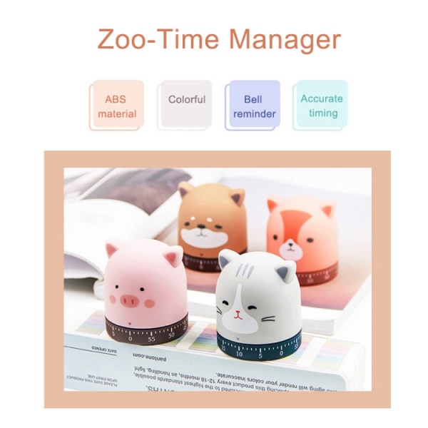 Cartoon Zoo Time Manager Mekanisk timerpåminnelse (Fox)