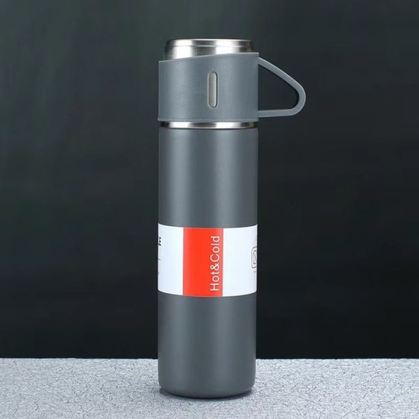 500 ml 304 termoskopp i rostfritt stål Bärbar Business Tea Cup, Spec: Basic (Grå)