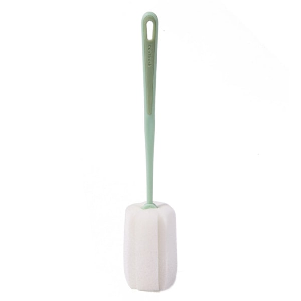 Baby Vakuumkopp Svamp Borste med långa handtag Hushållsrengöringsborste (grön)