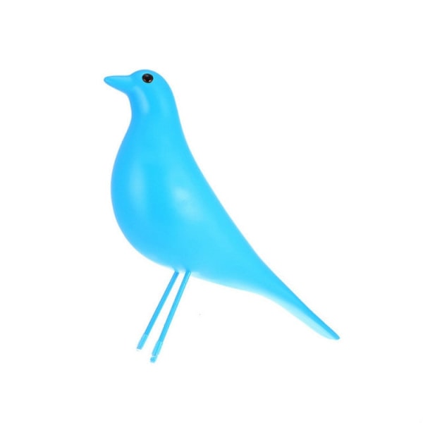 Harts hantverk Fågelfigur Kontorsprydnader Heminredningstillbehör (blå)