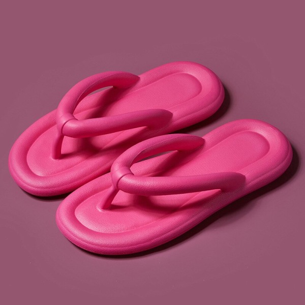 Halkfria flip flops sandaler för kvinnor Lättviktstofflor Red Size 40-41