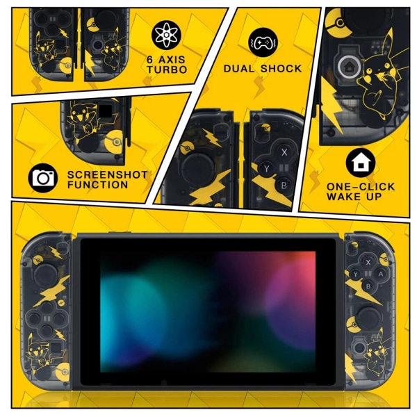 Trådlös handkontroll Joy-Con (L/R) par för Nintendo Switch / OLED / Lite Pikachu