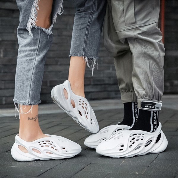 Unisex sandaler för barn Vuxna ungdomar tonåringar utomhus och inomhus White Size 36-37