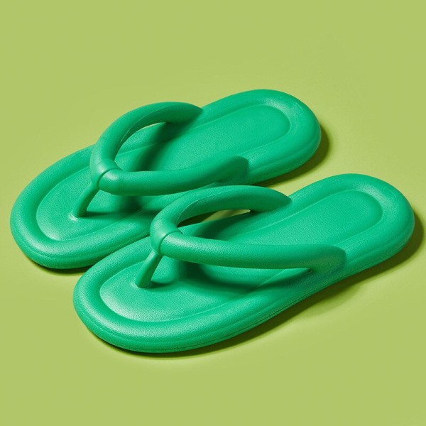 Halkfria flip flops sandaler för kvinnor Lättviktstofflor Green Size 40-41