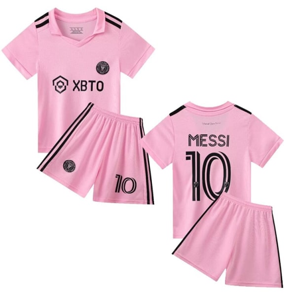 Messi No.10 Jersey Set Inter Miami Training Shirt Kostym för barn Pojkar Säsong 2023-24 Pink Size 16