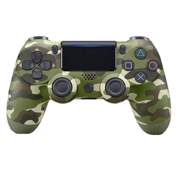 Trådlös handkontroll för PlayStation Dualshock 4 PS4 PS3 Green Camouflage