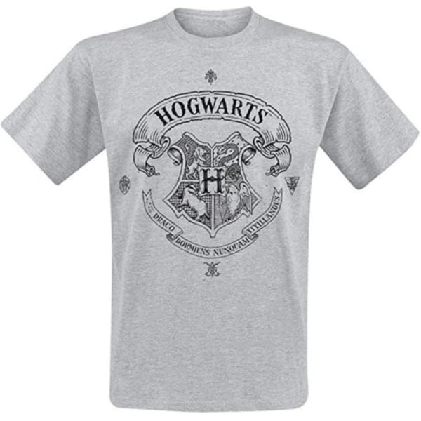 Harry Potter - Hogwarts One Colour  T-Paita Grey M