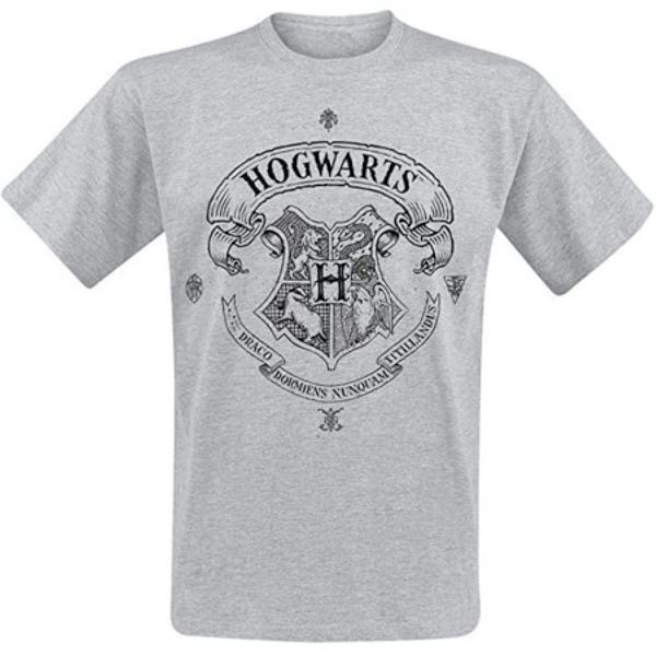 Harry Potter - Hogwarts One Colour T-Skjorter Grey M